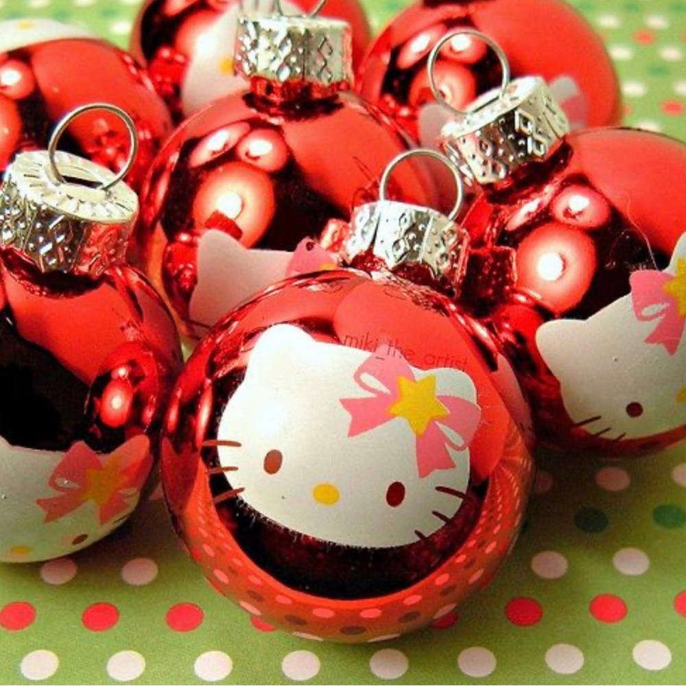 RARE Hello kitty Christmas ornaments